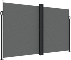 vidaXL Σκίαστρο Πλαϊνό Συρόμενο Ανθρακί 200 x 1200 εκ.