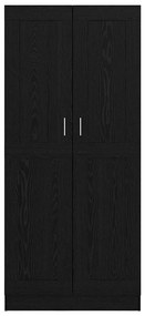 vidaXL Βιβλιοθήκη Μαύρη δρυς 82.5 x 30.5 x 185 cm Επεξεργασμένο ξύλο