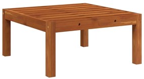 vidaXL Υποπόδιο Κήπου από Μασίφ Ξύλο Ακακίας με Μαξιλάρι