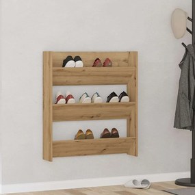 vidaXL Ντουλάπι παπουτσιών τοίχου Artisan Oak Κατασκευασμένο ξύλο