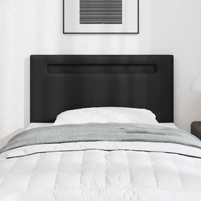 vidaXL Κεφαλάρι Επιτοίχιο με κεφαλάρι Μαύρο 90 cm PVC