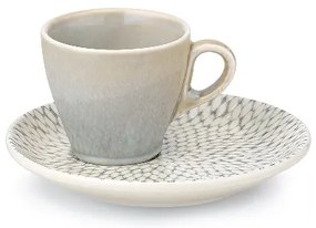 Φλυτζάνι Καφέ 100ml In-glaze Stoneware Porcelain Pearl CRYSPO TRIO 47.160.17
