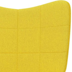 vidaXL Πολυθρόνα Relax Κίτρινο Μουσταρδί Υφασμάτινη