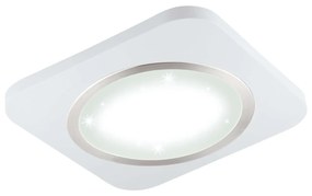 Πλαφονιέρα Led 97661 White Puyo-S Eglo Metal, Plastic