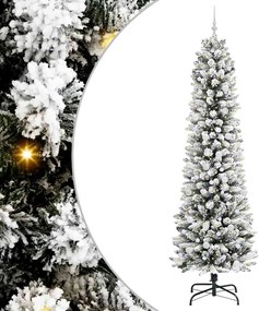 vidaXL Τεχνητό Χριστουγεννιάτικο Δέντρο με 300 LED Λευκό 240 cm