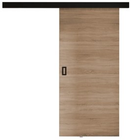 Συρόμενες πόρτες Dover 170, 28 kg, Sonoma οξιά, Πλαστικοποιημένη μοριοσανίδα, Ανοιχτό καφέ, Αλουμίνιο | Epipla1.gr