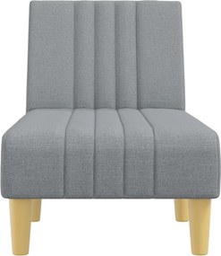 vidaXL Ανάκλιντρο Ανοιχτό Γκρι Υφασμάτινο