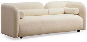 Καναπές Διθέσιος Victoria Μπουκλέ 569HLN1140 190x74x90cm Cream