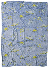 DAS BABY ΚΟΥΒΕΡΤΑ FLEECE 80X110 RELAX 4863 ΚΙΤΡΙΝΟ, ΜΠΛΕ