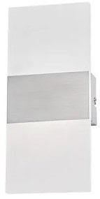 Απλίκα Φωτιστικό Τοίχου LED 7W Foder 2700K IP20 12x27 Fischer Honsel-30538-Νίκελ Ματ 30538