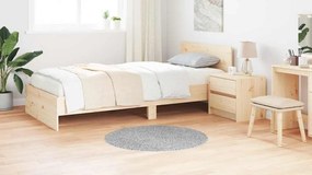 vidaXL Αντιολισθητικό Σαγκί Χαλάκι Γκρι 90 x 90 cm PP