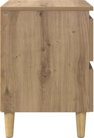vidaXL Ντουλάπι κρεβατιού Artisan Oak 40 x 35 x 50 εκ.