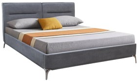 Κρεβάτι Megan  υφασμάτινο χρώμα ανθρακί 160x200εκ.