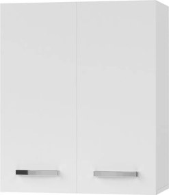 CHARLOTΤE Πάνω Ντουλάπι 60x30.5x71.8εκ με μεταλλικά χερούλια Λευκό