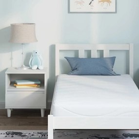 vidaXL Στρώμα Λευκό 80 x 160 cm Ζακάρ ύφασμα