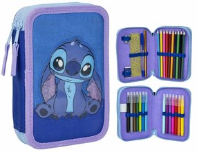 Κασετίνα Stitch Μπλε 12,5 x 19,5 x 4,5 cm