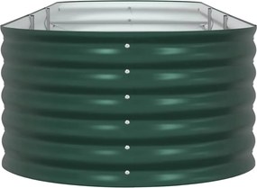 vidaXL Ανεβασμένο Κρεβάτι Πράσινο 320 x 80 x 44 cm Ατσάλι