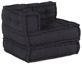 vidaXL Modular Pouffes - Σετ 2 σε Ανθρακί Ύφασμα