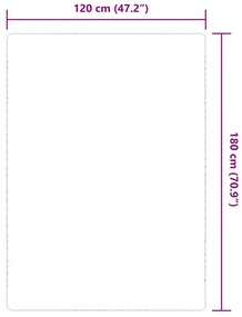 vidaXL Χαλί Φυσικό Χρώμα 120 x 180 εκ. Γιούτα με Υπόστρωμα από Λάτεξ