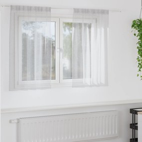 vidaXL Κουρτίνες 2 pcs Ανοιχτό γκρι 140 x 140 εκ. Πολυεστέρας