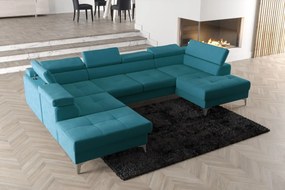 Γωνιακός καναπές Soreko Max II-Petrol-Αριστερή