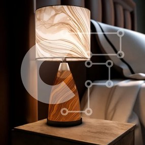 Intra Συλλεκτικό Ξύλινο Παζλ Plywood  4mm - Κομψό φωτιστικό σε άνετο υπνοδωμάτιο Σε Ξύλινο Κουτί - Διαστάσεις Puzzle: 10x10 cm – 25 κομμάτια