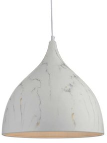 Φωτιστικό Οροφής Μονόφωτο Aca Roxanne KS174335MR White Marble