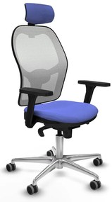 Καρέκλα γραφείου με κεφαλάρι Piqueras y Crespo 3D086G2 Ανοιχτό Μπλε