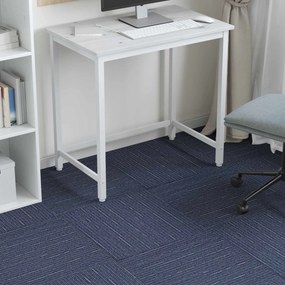 vidaXL Πλακάκι Χαλιού Ραβδωτό Μπλε 50 x 50 cm 4 τμχ.