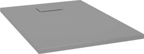 vidaXL Βάση Ντουζιέρας Γκρι 100 x 70 εκ. από SMC