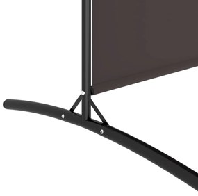 vidaXL Διαχωριστικό Δωματίου με 2 Πάνελ Καφέ 348x180 εκ. από Ύφασμα