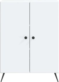 vidaXL Πλαϊνό γραφείο Λευκό 66 x 34,5 x 90 εκ Επεξεργασμένο Ξύλο