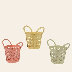 Beauty Home Καλάθι Μεταλλικό με Χερούλι 18 x 12.5 x 16.5 cm  Κίτρινο