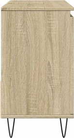vidaXL Ντουλάπι Μπάνιου Sonoma Δρυς 65x33x60 εκ. Επεξεργασμένο Ξύλο