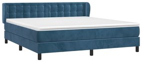 ΚΡΕΒΑΤΙ BOXSPRING ΜΕ ΣΤΡΩΜΑ ΣΚΟΥΡΟ ΜΠΛΕ 180X200 ΕΚ. ΒΕΛΟΥΔΙΝΟ 3127749