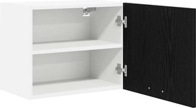 vidaXL Κρεμαστό ντουλάπι 2 pcs Μαύρος Δρυς και Λευκό 50 x 31 x 40 εκ.