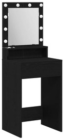vidaXL Τραπέζι Μακιγιάζ Μαύρη δρυς 50 x 41 x 135 εκ Επεξεργασμένο ξύλο