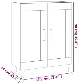 ΝΤΟΥΛΑΠΙ ΜΑΥΡΟ 69,5 X 34 X 90 ΕΚ. ΑΠΟ ΕΠΕΞΕΡΓΑΣΜΕΝΟ ΞΥΛΟ 812133