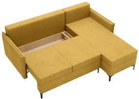 Γωνιακός καναπές Leon L-Kitrino-Δεξιά