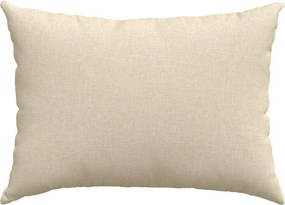 vidaXL Μαξιλάρι Καναπέ 2 pcs Κρεμ 70 x 50 cm ύφασμα