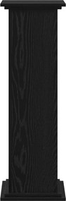 vidaXL Βάση φυτών Μαύρη Οξυά 33 x 33 x 100 cm Επεξεργασμένο ξύλο