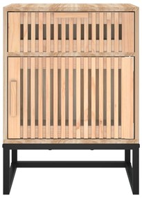 vidaXL Κομοδίνο 40 x 30 x 55,5 εκ. από Επεξεργασμένο Ξύλο &amp; Σίδερο