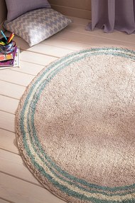 Χαλί Παιδικό Blissful 152/ 11 Beige-Aqua Gofis Home 120X120cm Round