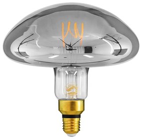 GloboStar® 99174 Λάμπα E27 MR200 Mushroom LED SOFT SPIRAL FILAMENT 6W 480 lm 320° AC 85-265V Edison Retro με Φιμέ Γυαλί Θερμό Λευκό 2700 K Dimmable