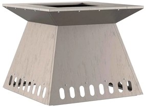 vidaXL Φωτιά Καφέ 48 x 48 x 40 εκ Ατσάλι σκληρυθέν στον αέρα