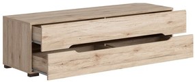 Τραπέζι Tv Boston P112, San remo δρυς, Με συρτάρια, 150x43x43cm