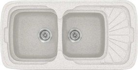 Sanitec Classic 304 (96×51) - Γρανιτένιος νεροχύτης - Metallic ICE