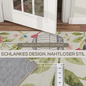 HOMCOM Χαλί, Πολυλειτουργικό, Πολυεστέρας, Εύκολη Φροντίδα, Αντιολισθητικό, Πολύχρωμο