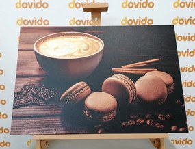 Εικόνα καφέ με αμυγδαλωτά σοκολάτα - 90x60