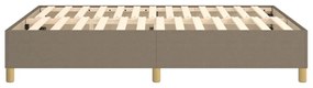 Πλαίσιο Κρεβατιού Boxspring Taupe 140x200 εκ. Υφασμάτινο - Μπεζ-Γκρι